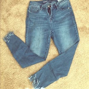 Old Navy Rockstar Fringe Jeans
